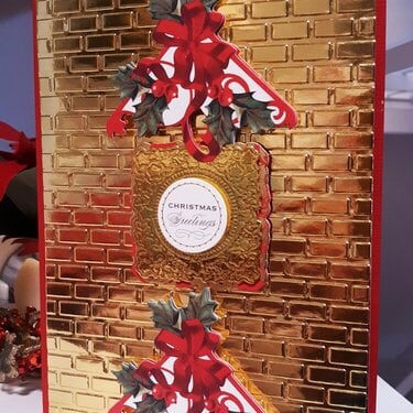 Christmas Gold Brick Layer Top