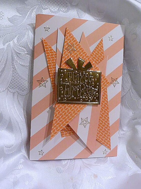 Happy Bright and White Background for The Orange Birthday Card