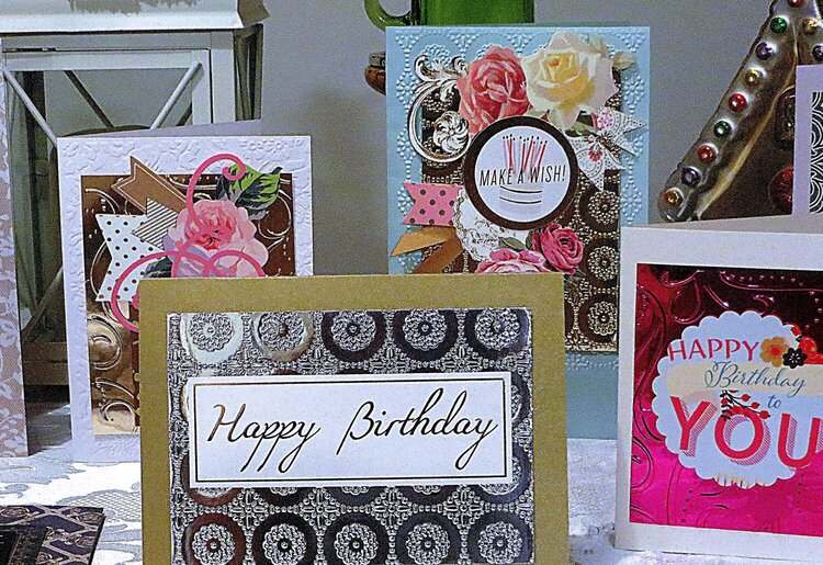 Loving Silver, Gold and Magenta Metallic Foil with Embossing!