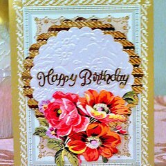 Smaller Card Filled with Much Love! - Anna Griffin Frame Background Card