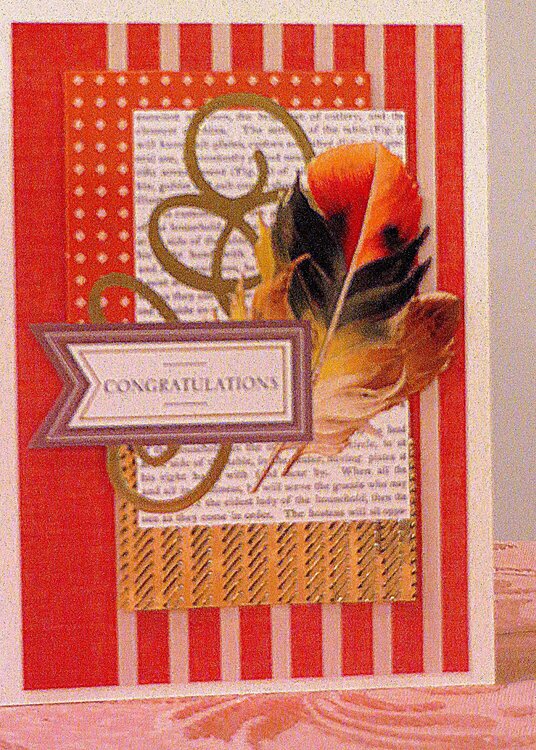 Congratulations Card with Color for a Proud Gentleman