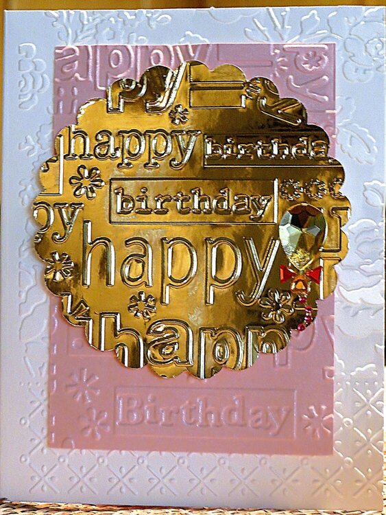 Embossing Layers of Birthday Fun!