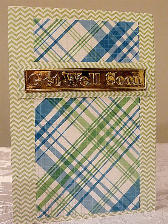 Male or Female Get Well Soon Card - DCWV Stack Paper