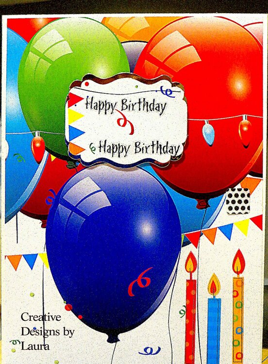 Having Fun with Colorful Balloons Cardstock!