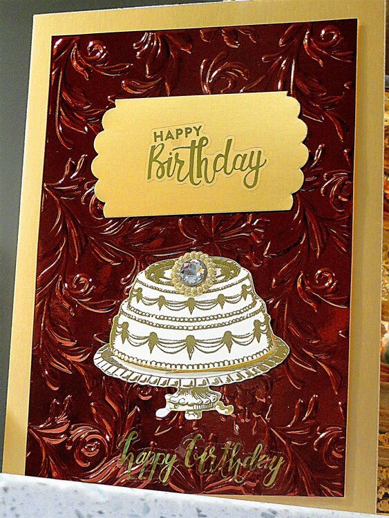 Rustic Mirror Cardstock with 3D Embossing