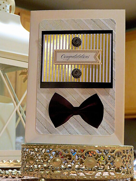 Bow Tie Wedding - Card for a Male Getting Married