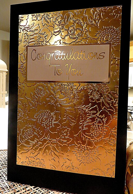 Card Prepared for to Tell Someone Congratulations