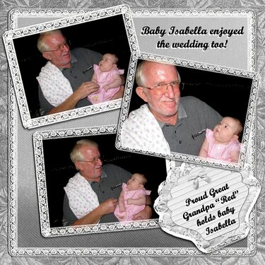 Our Wedding - Grandpa with Isabella