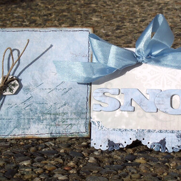Snow Card &amp; Envelope * Bo Bunny *