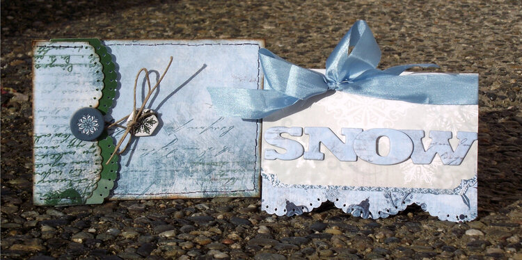 Snow Card &amp; Envelope * Bo Bunny *