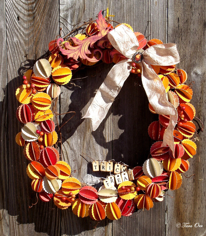 Pumpkin Wreath * Bo Bunny *