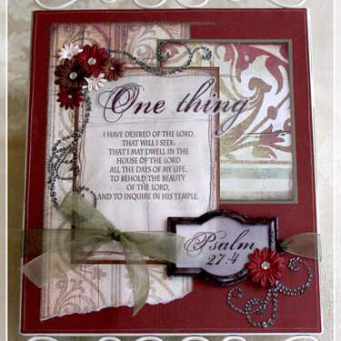 One Thing {Altered Wall Hanging} - Creative Therapy 98