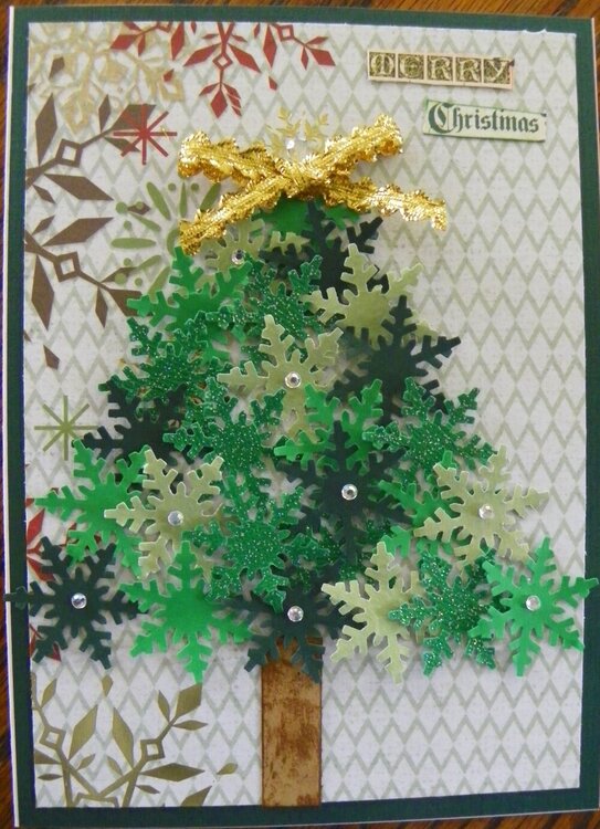 Christmas tree card