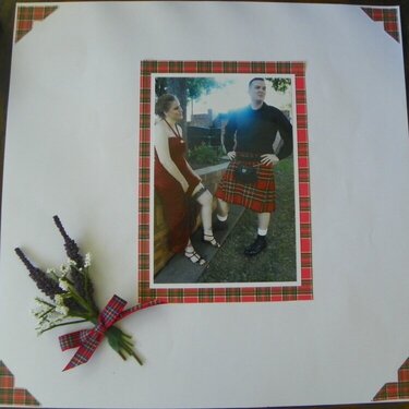 James in kilt with Julie