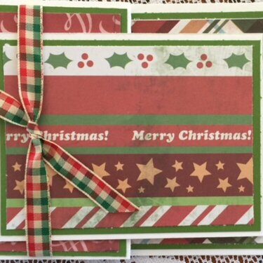 Joy fold Christmas card