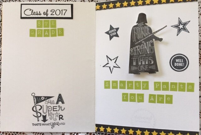 inside of Star Wars card