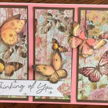 butterflies card