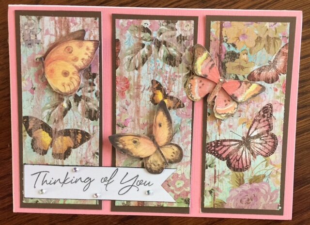 butterflies card