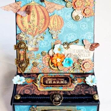 *Graphic 45* Steampunk Spells Easel Card Box Drawer