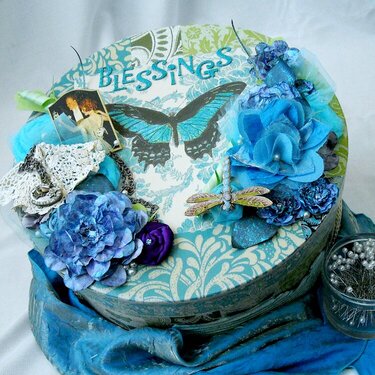 Altered Hatbox for a Wedding