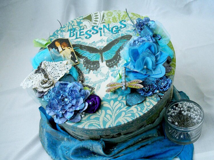 Altered Hatbox for a Wedding