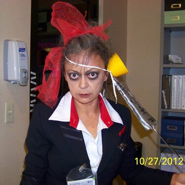 Confused Flight Attendant Zombie 2012
