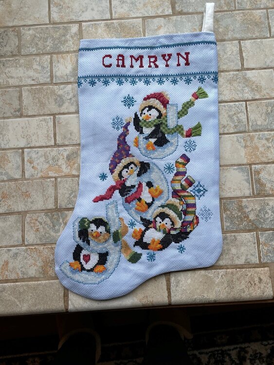Camryn&#039;s Stocking or Yipee Its Done