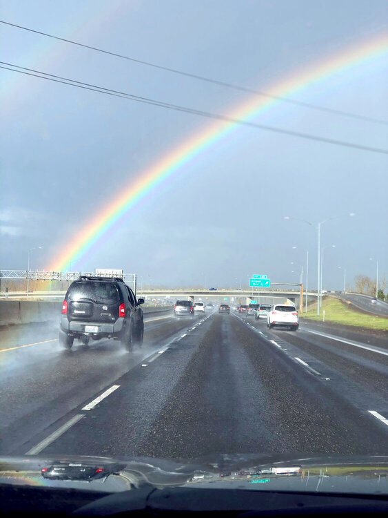 Rainbow on the Columbia River