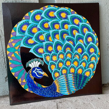 Peacock Zentangle