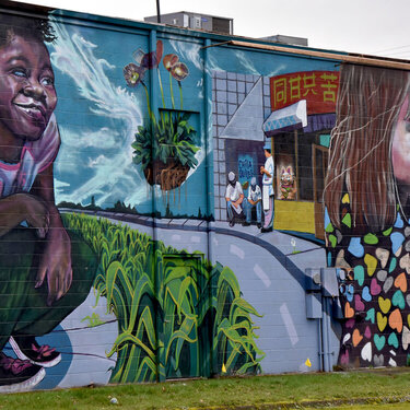 Mural 1A: The Children by Camille Cote