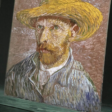 Van Gogh self portrait in Yellow Straw Hat.