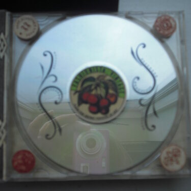 Right inside of cd case