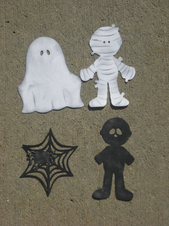 Halloween diecuts made by Pliead1