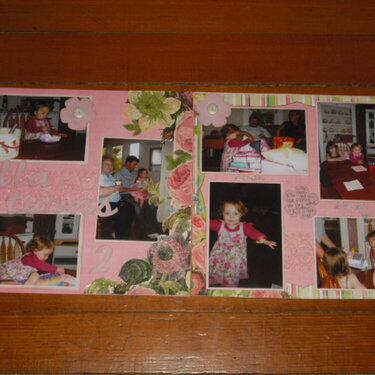 Ella&#039;s 2nd birthday party double page