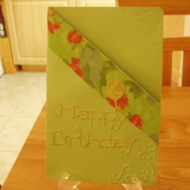 mint green birthday card