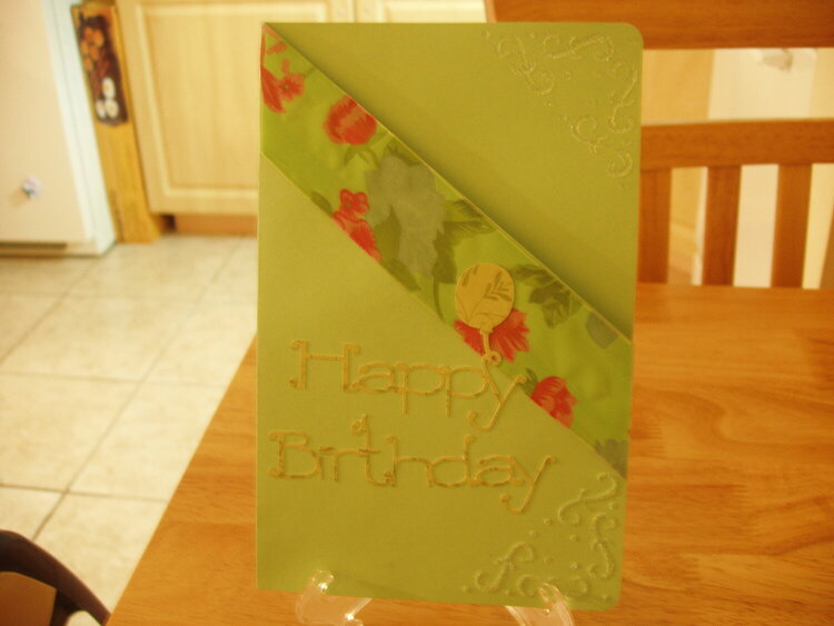 mint green birthday card