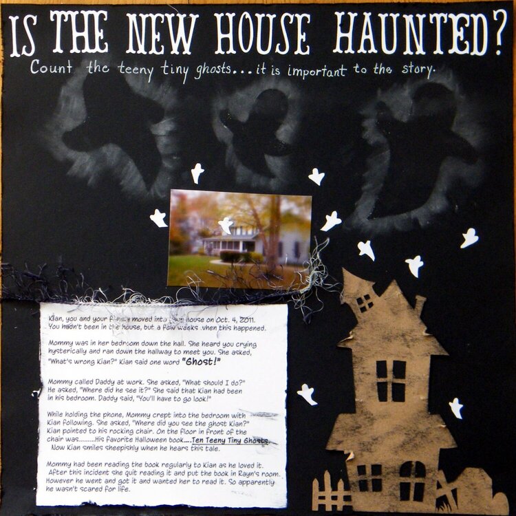 Is the New House Haunted? Count the teeny tiny ghosts as they are important to the story.