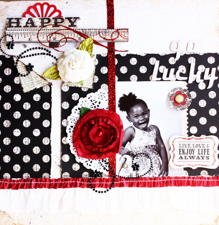 Happy go lucky **Scrapbook Daisies**