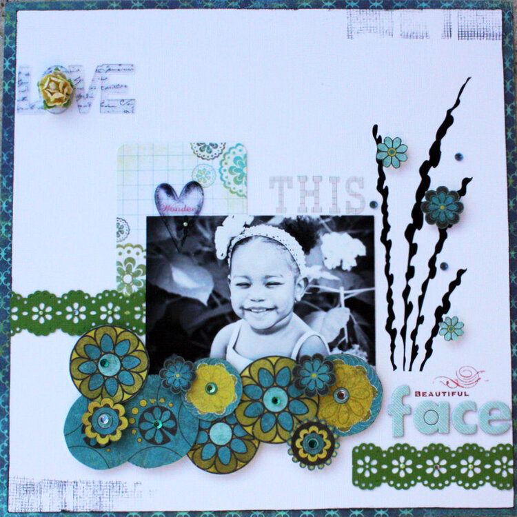 Love this face **scrapbook Daises**