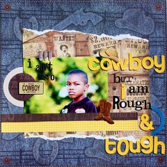 I ain't no cowboy (Scrap n Art Magazine layout)