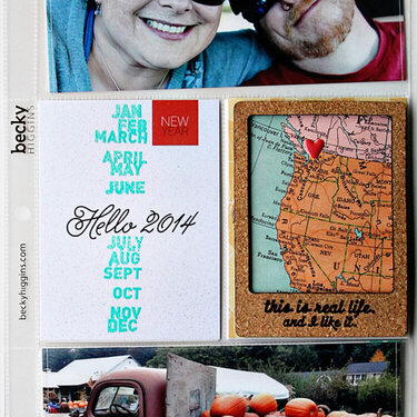 project life 2014 | title pages...COCOA DAISY JAN 2014 KITS