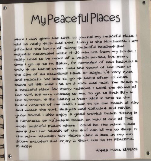 My Peaceful Places - Lisa&#039;s CJ {Chatterbox}