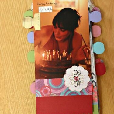 Happy Birthday Sarah ~ miniBOOK