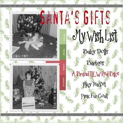 Santa&#039;s Gifts {My FIRST digi LO!!!}