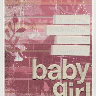 baby girl~card