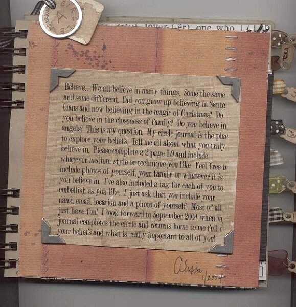 Believe Circle Journal - {Group 5 }