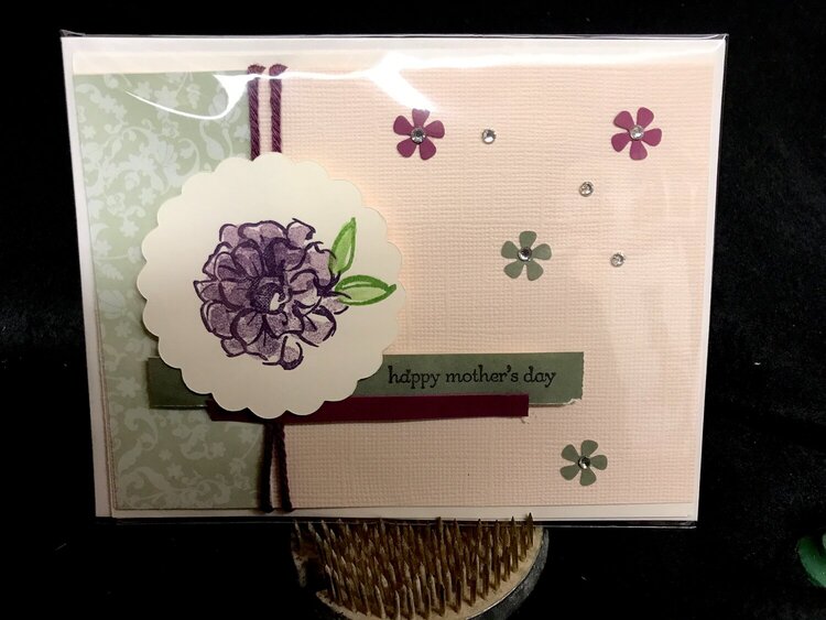 Purple Flower Mother&#039;s Day card