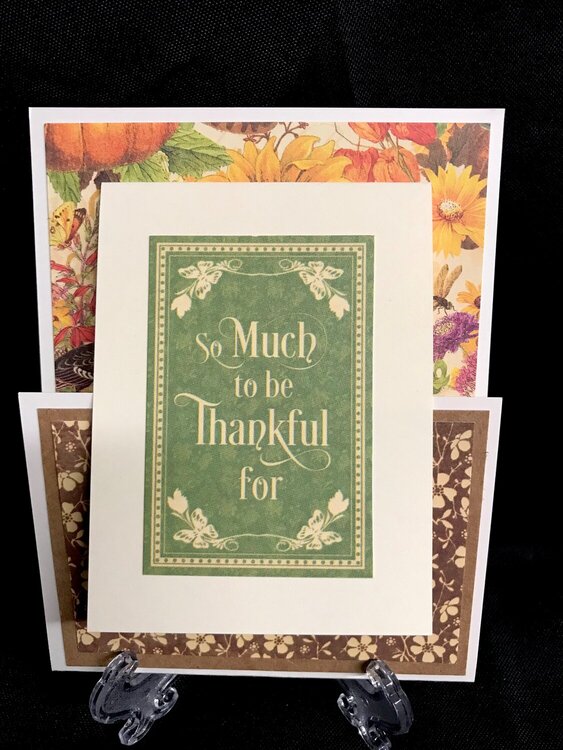 Graphic 45 Much to be Thankful for Card