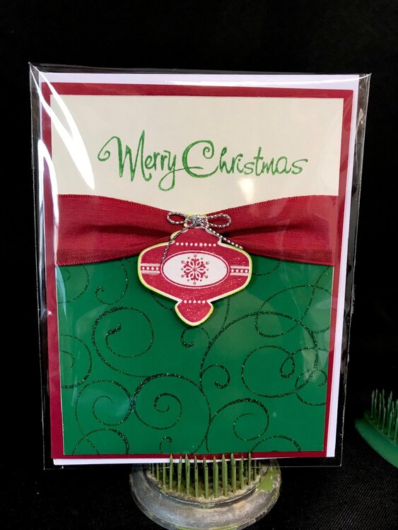 Merry Christmas Ornament Card