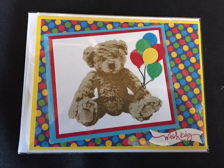 Teddy Bear Birthday Card